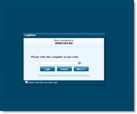 Once downloaded, run the applet. . Download logmein client